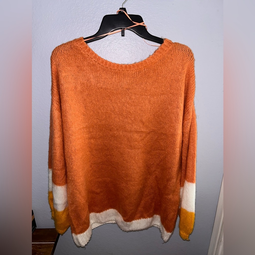 Nine West Orange Sweater (NWOT)